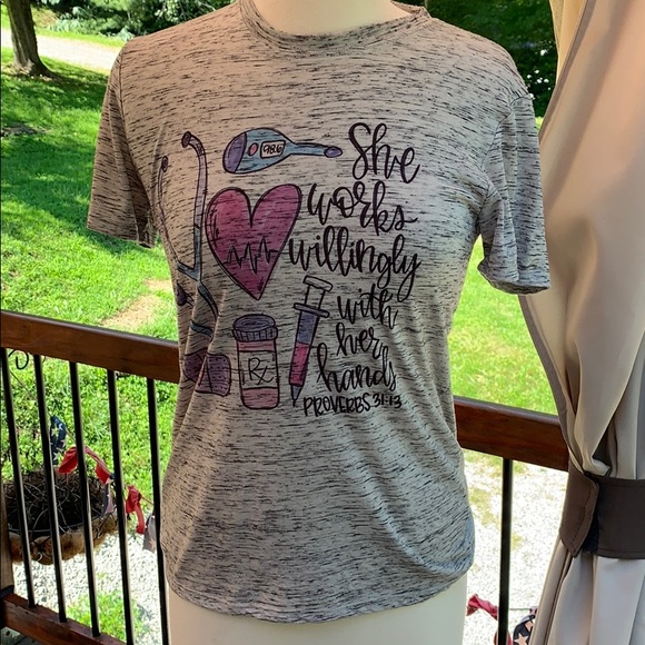 Tops - 🖤💕 Proverbs 31:13 Nurse Shirt Small 💕🖤